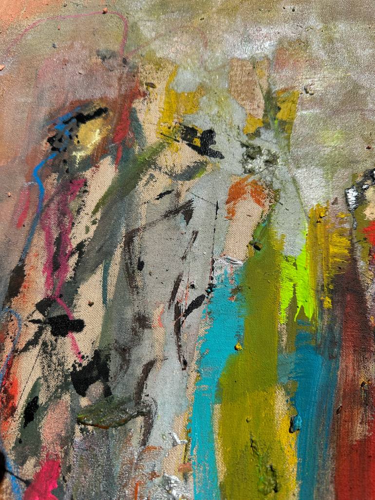 Original Abstract Expressionism Abstract Painting by Gisela Gaffoglio