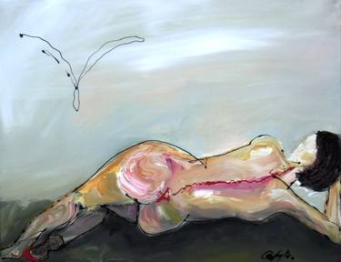 Original Expressionism Nude Paintings by Gisela Gaffoglio