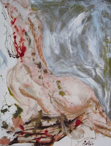 Original Abstract Expressionism Nude Paintings by Gisela Gaffoglio