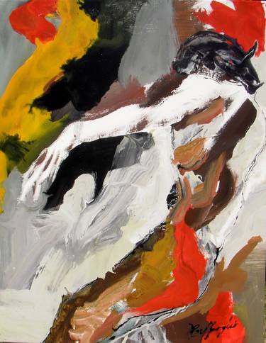 Print of Expressionism Men Paintings by Gisela Gaffoglio