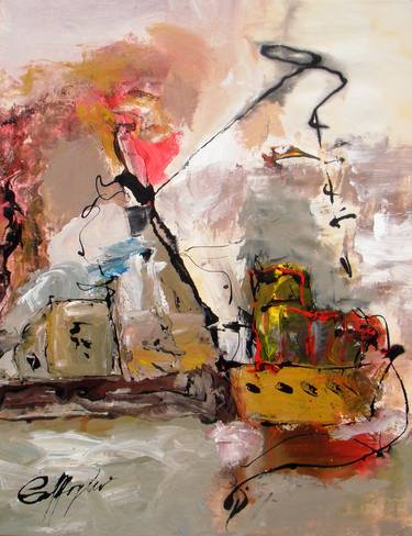 Print of Abstract Places Paintings by Gisela Gaffoglio