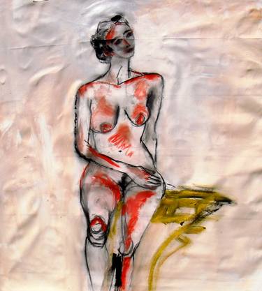 Original Expressionism Nude Paintings by Gisela Gaffoglio