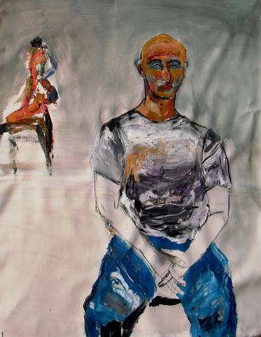 Print of Men Paintings by Gisela Gaffoglio