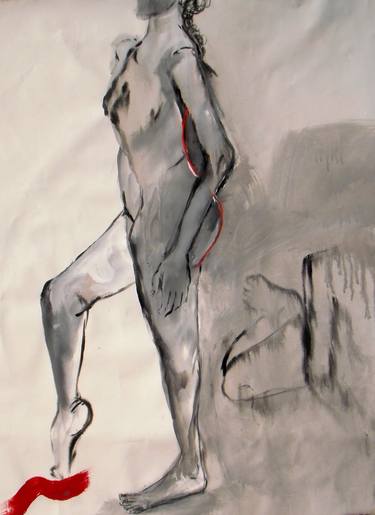Original Expressionism Nude Paintings by Gisela Gaffoglio