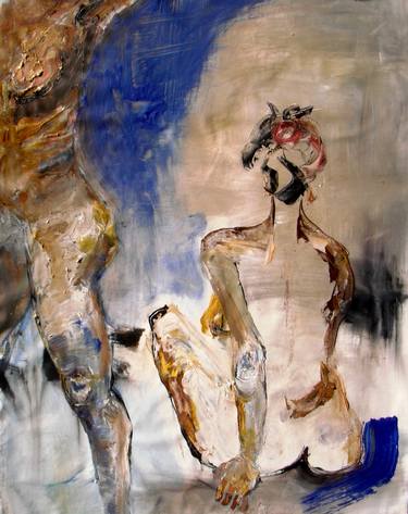 Original Abstract Nude Paintings by Gisela Gaffoglio