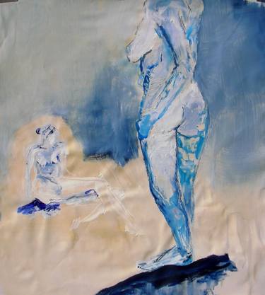 Original Expressionism Nude Paintings by Gisela Gaffoglio