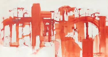 Print of Abstract Architecture Paintings by Gisela Gaffoglio