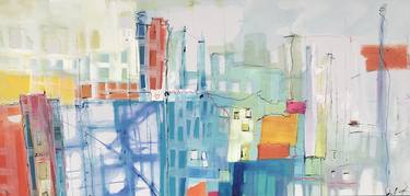 Print of Abstract Architecture Paintings by Gisela Gaffoglio