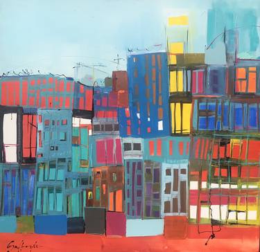 Print of Architecture Paintings by Gisela Gaffoglio