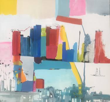 Original Architecture Paintings by Gisela Gaffoglio