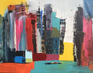 Original Architecture Paintings by Gisela Gaffoglio