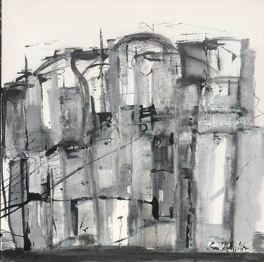 Print of Abstract Architecture Paintings by Gisela Gaffoglio