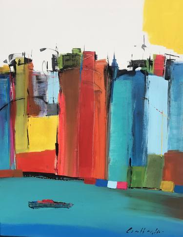 Original Architecture Paintings by Gisela Gaffoglio