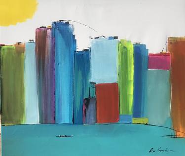 Original Architecture Paintings by Gisela Gaffoglio