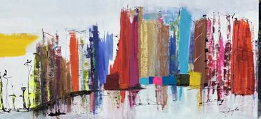 Print of Abstract Architecture Paintings by Gisela Gaffoglio