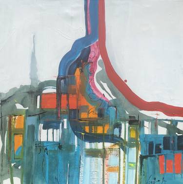 Original Architecture Paintings by Gisela Gaffoglio