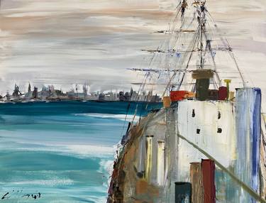 Original Boat Paintings by Gisela Gaffoglio