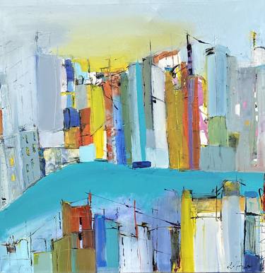 Original Architecture Paintings by Gisela Gaffoglio