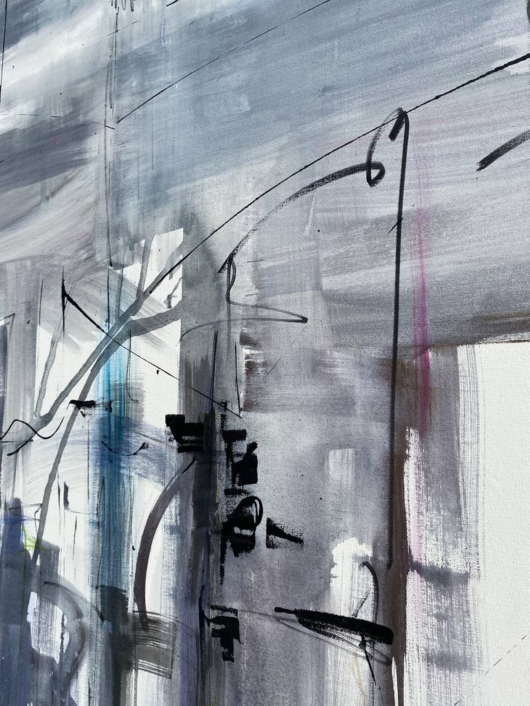 Original Abstract Expressionism Abstract Painting by Gisela Gaffoglio