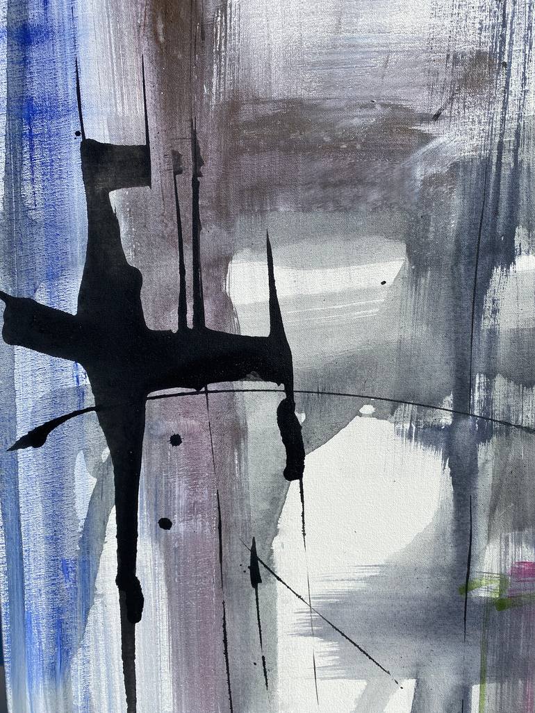 Original Abstract Expressionism Abstract Painting by Gisela Gaffoglio