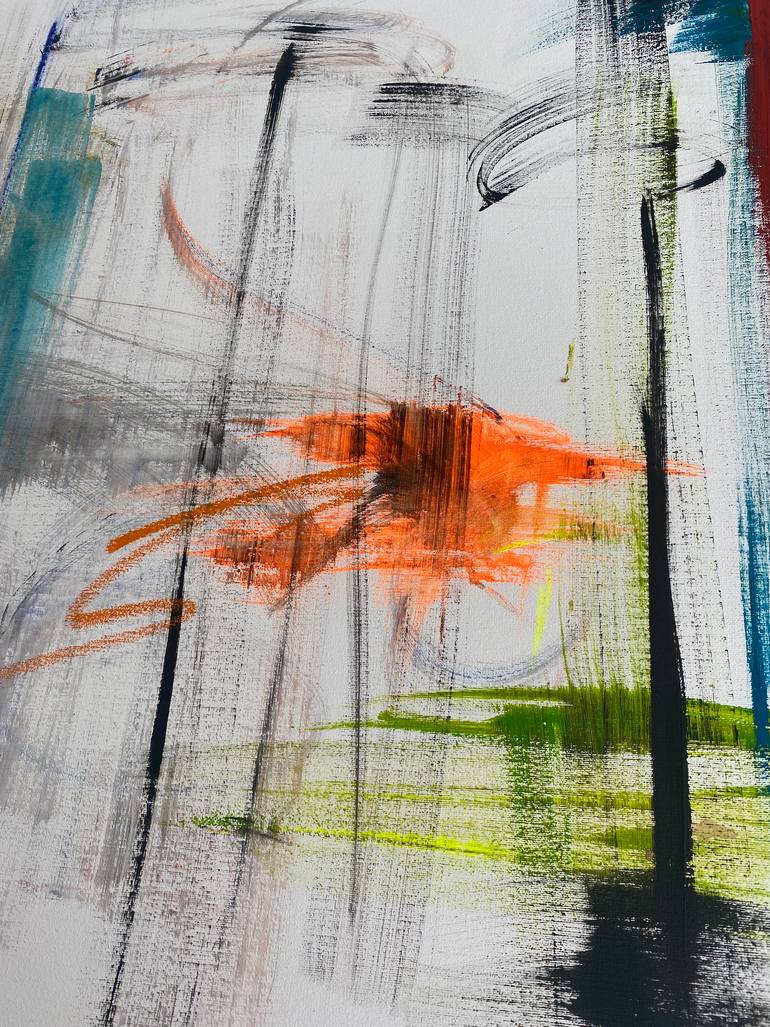 Original Abstract Expressionism Abstract Painting by Gisela Gaffoglio