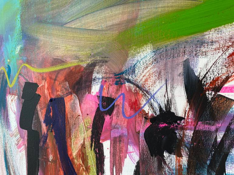 Original Abstract Expressionism Abstract Painting by Gisela Gaffoglio