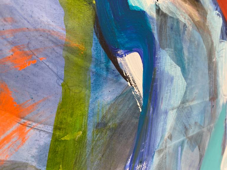 Original Abstract Expressionism Abstract Painting by Gisela Gaffoglio