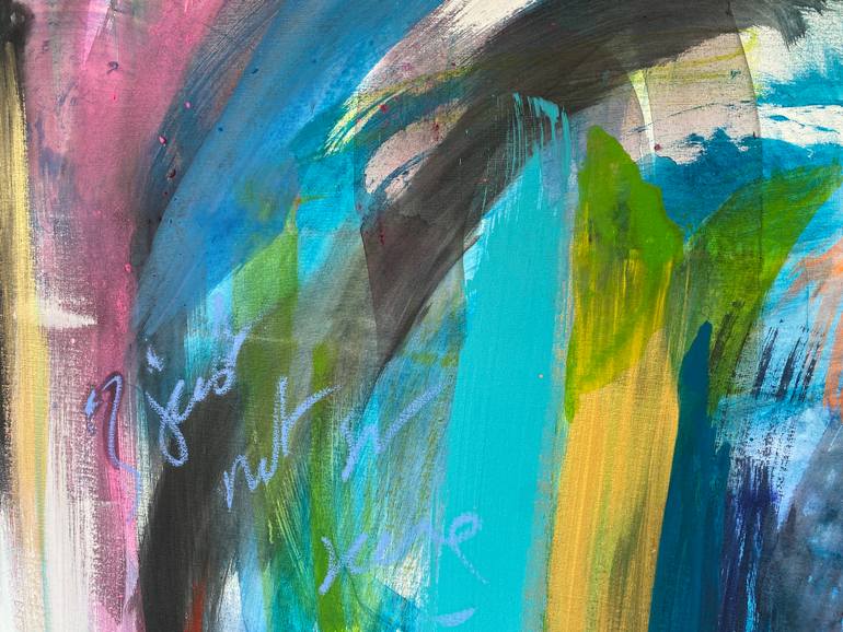 Original Abstract Expressionism Abstract Painting by Gisela Gaffoglio