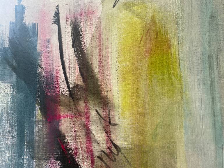 Original Abstract Architecture Painting by Gisela Gaffoglio