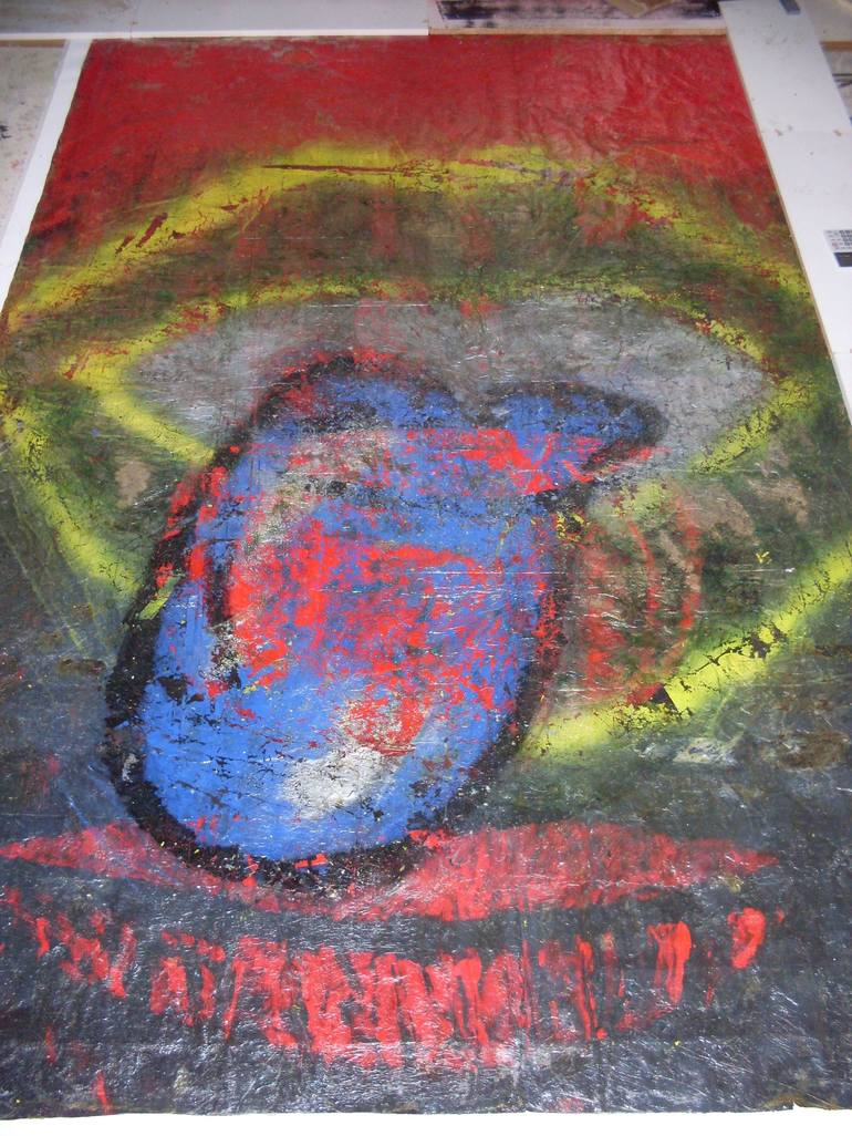 Original Abstract Painting by Willi Bambach