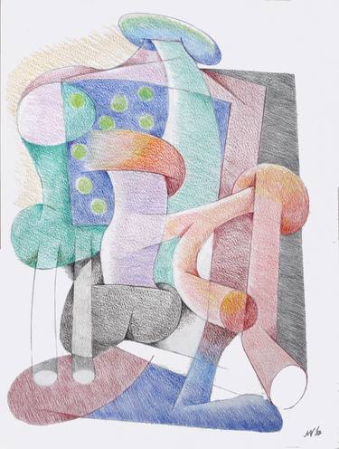 Original Abstract Drawings by Marty Norman