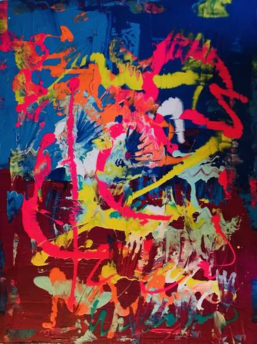 Original Abstract Expressionism Abstract Paintings by Karl Greaves