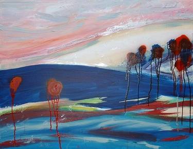 Original Abstract Landscape Paintings by Brighid Art