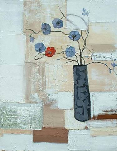 Original Abstract Still Life Paintings by Brighid Art