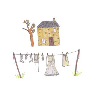 Print of Folk Home Drawings by Hannah Taggart