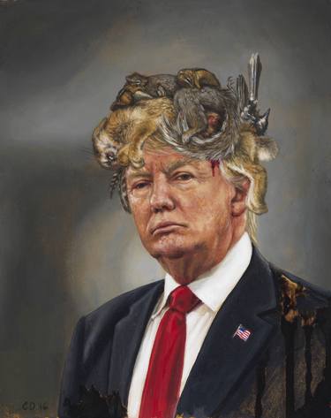 Donald Trump with a Crown of Roadkill thumb