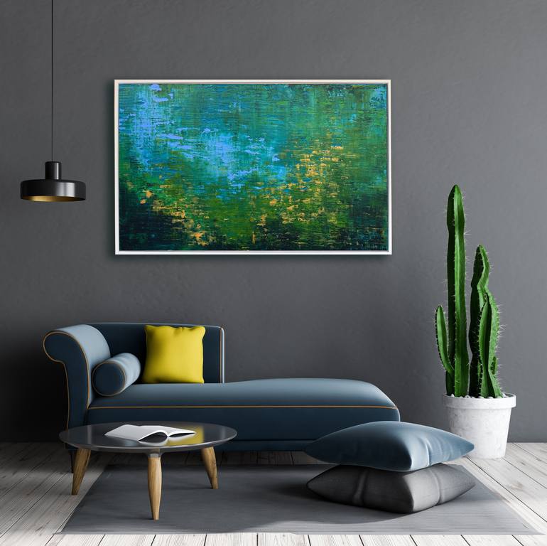 Original Abstract Expressionism Water Painting by Lyra Morgan