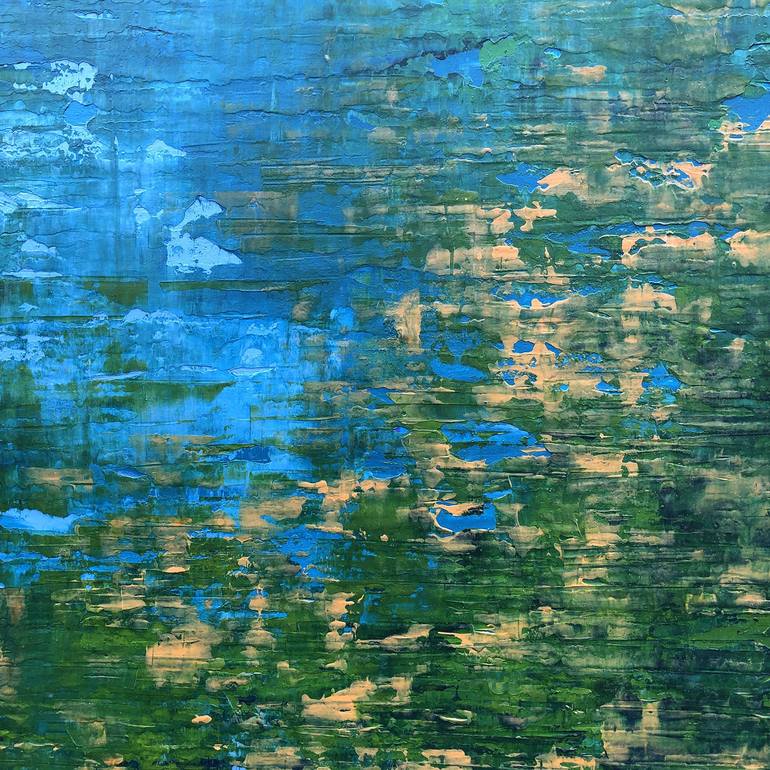 Original Abstract Expressionism Water Painting by Lyra Morgan