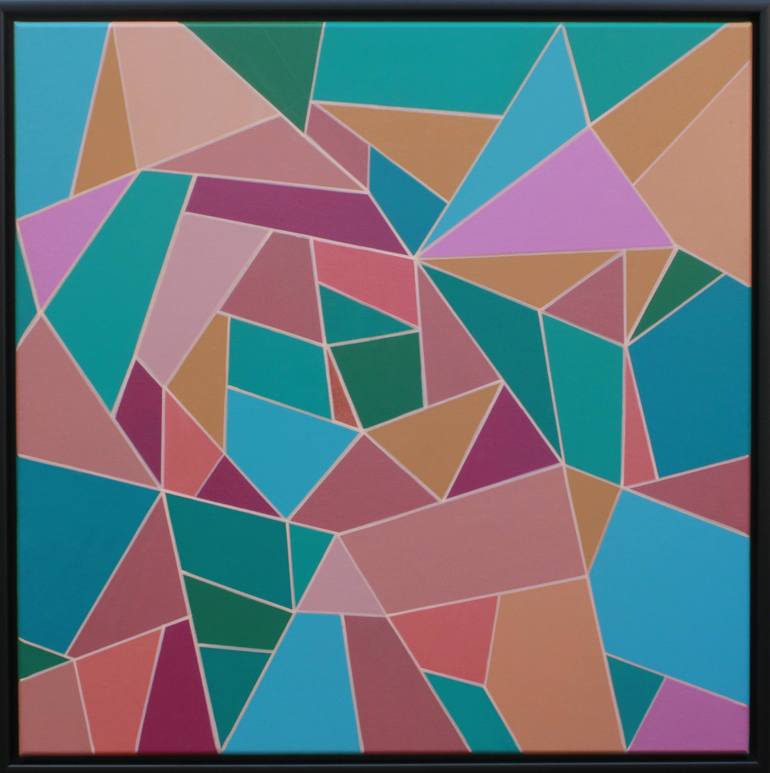 Original geometric Abstract Painting by Lyra Morgan