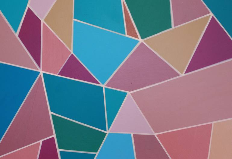 Original geometric Abstract Painting by Lyra Morgan