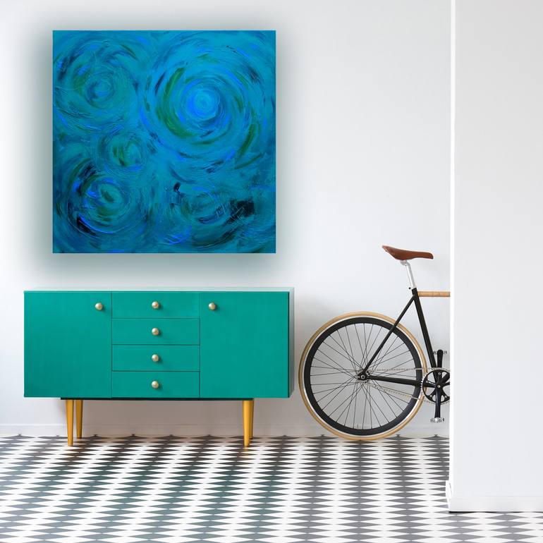 Original Abstract Water Painting by Lyra Morgan