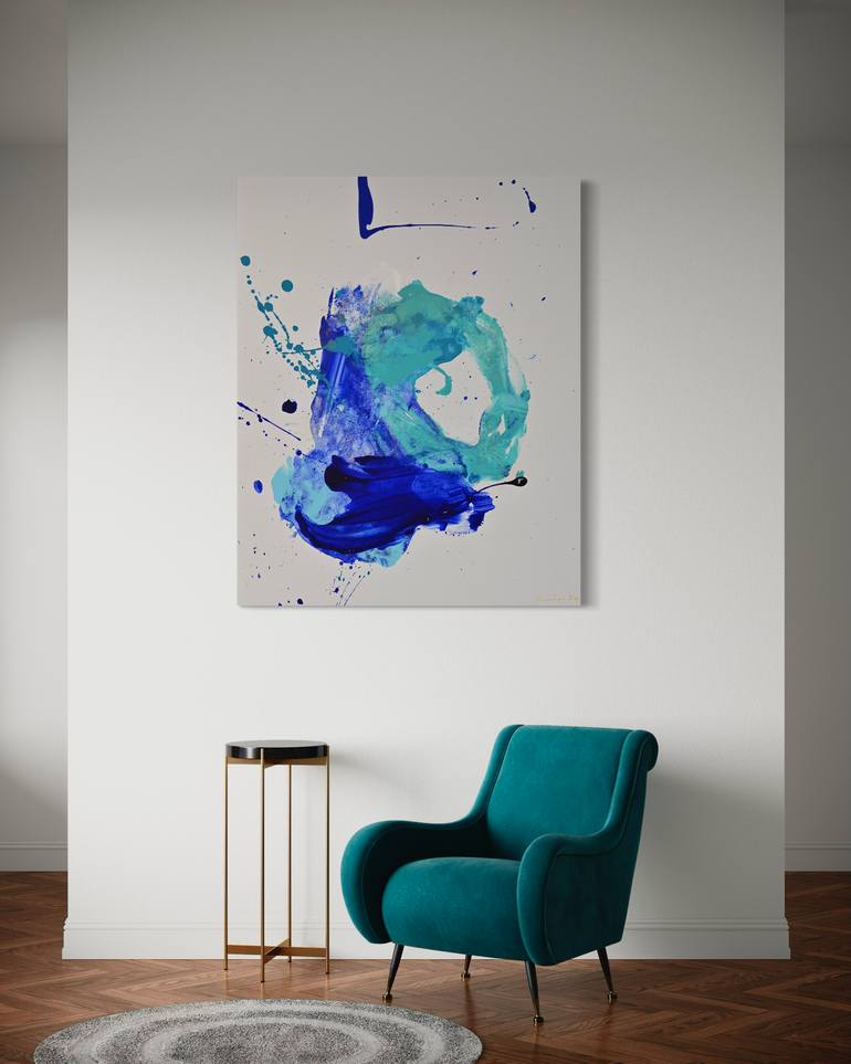 Original Abstract Expressionism Abstract Painting by Kinia Barber