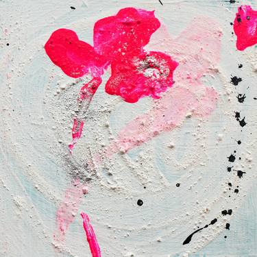 Original Abstract Floral Paintings by Kinia Barber