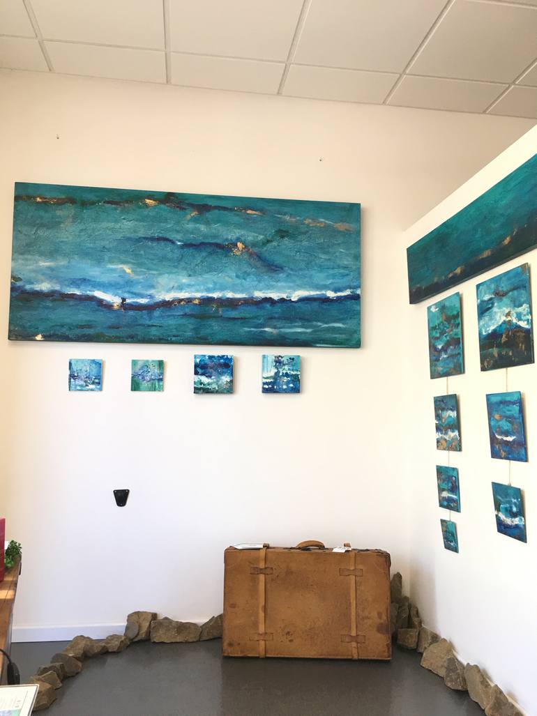 Original Abstract Expressionism Abstract Painting by Kinia Barber