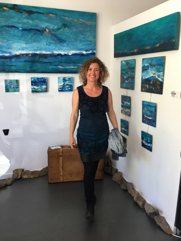 Original Abstract Expressionism Abstract Painting by Kinia Barber