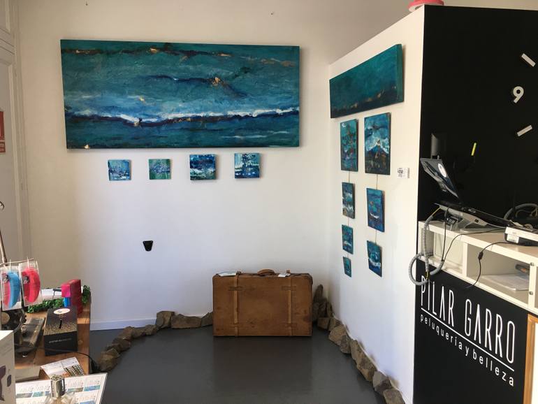 Original Abstract Expressionism Abstract Painting by Kinia Barber