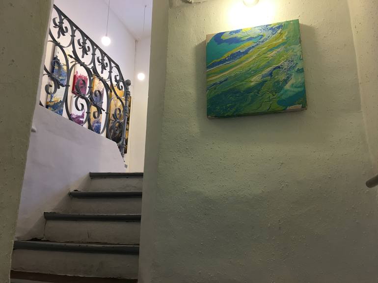 Original Abstract Expressionism Abstract Painting by Kinia Barber