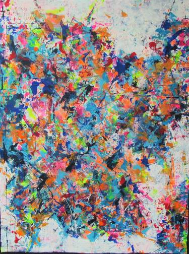 Original Abstract Expressionism Abstract Paintings by Nancy Myslik