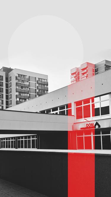 Original Bauhaus Architecture Mixed Media by Adrianna Mjw
