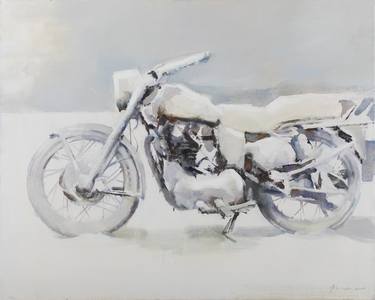 Original Motorcycle Painting by Igor Prokofiev